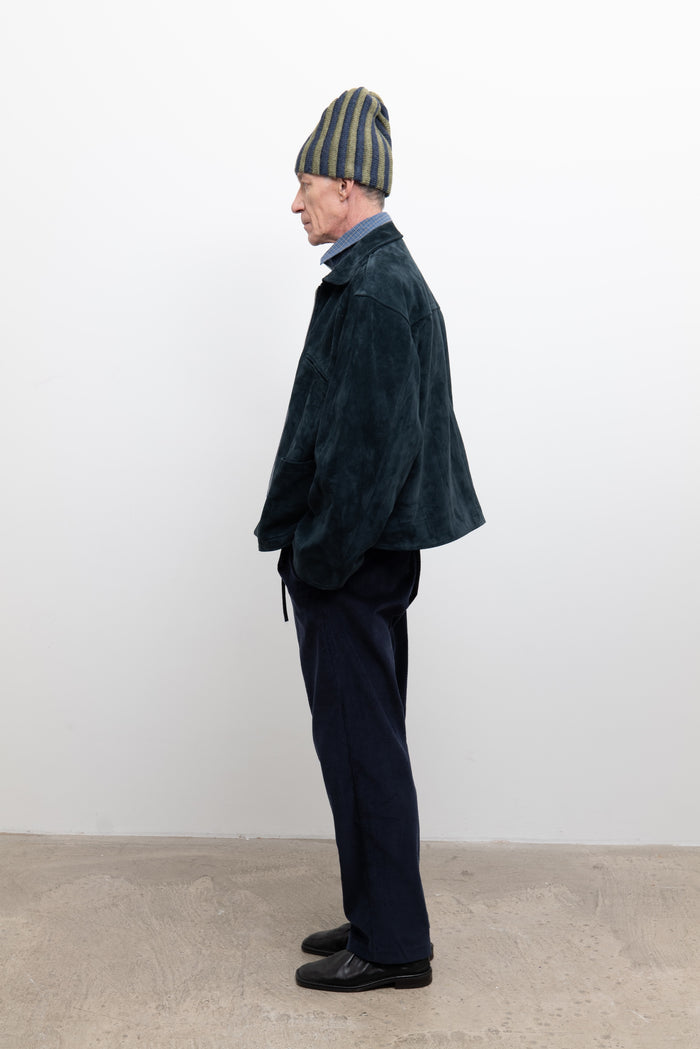 Mens Flying Jacket - Midnight Suede
