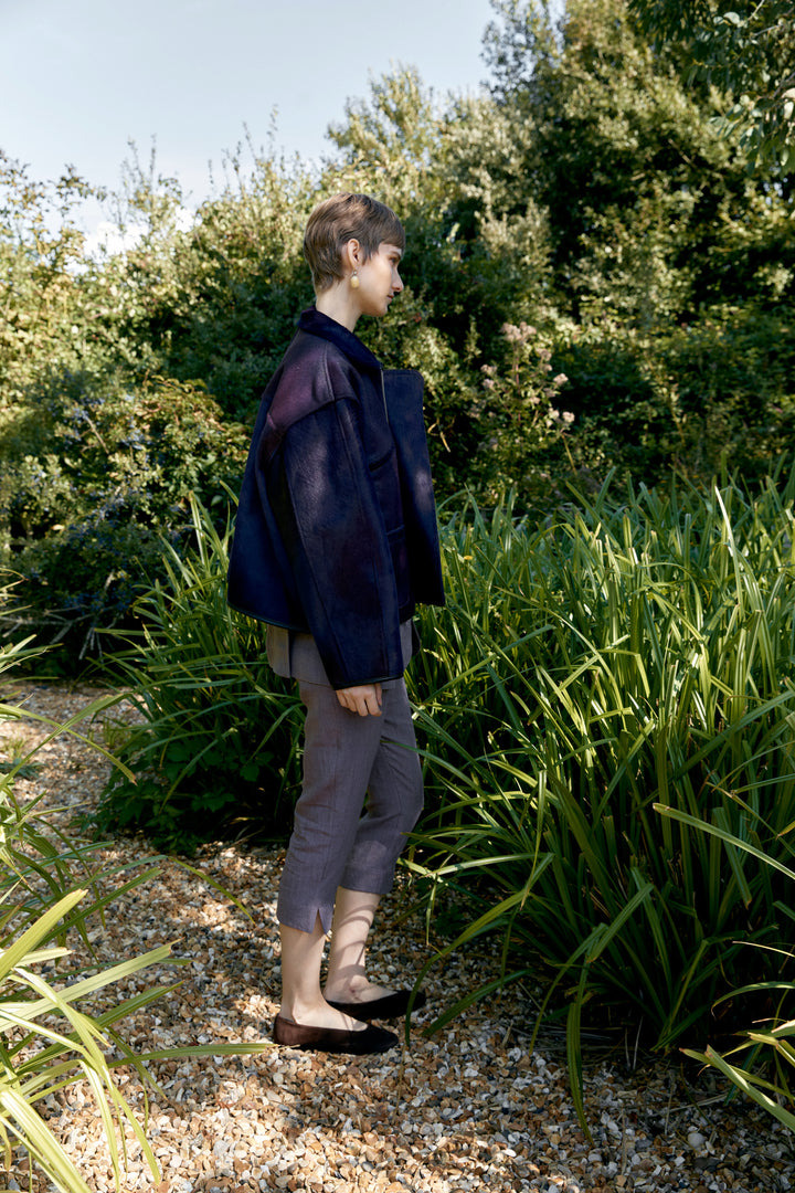 HAIR ON HIDE LEATHER FLYING JACKET