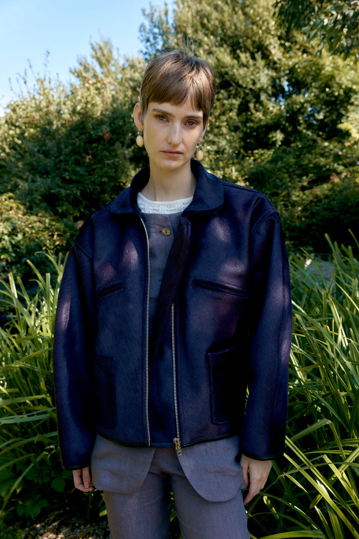 Hair On Hide Leather Flying Jacket