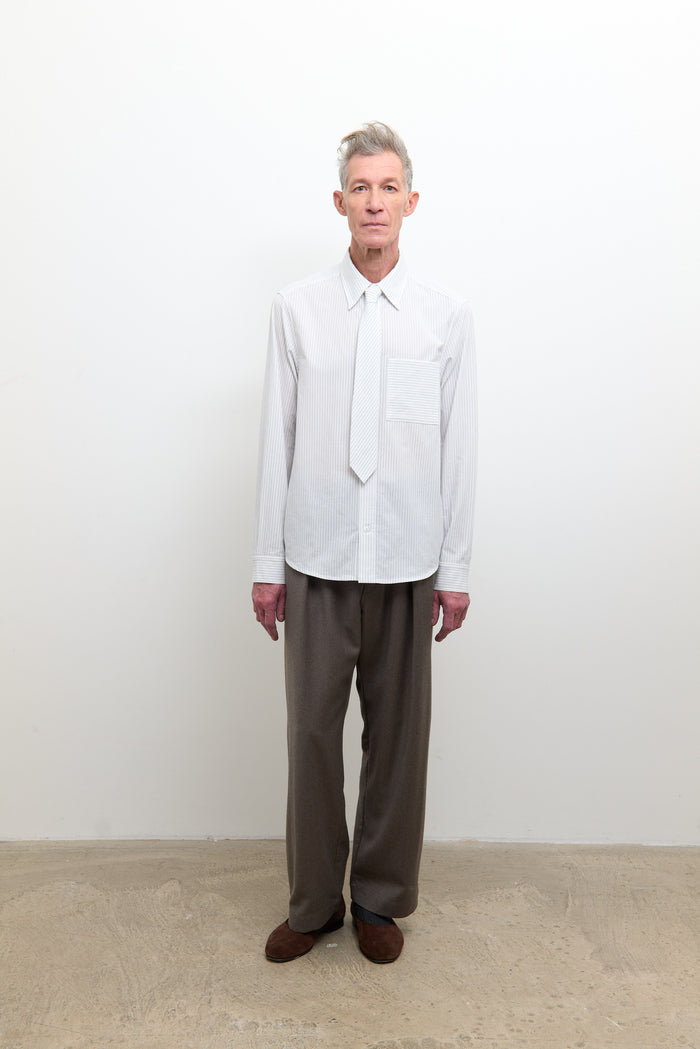 Giles Shirt - Blue/White Stripe