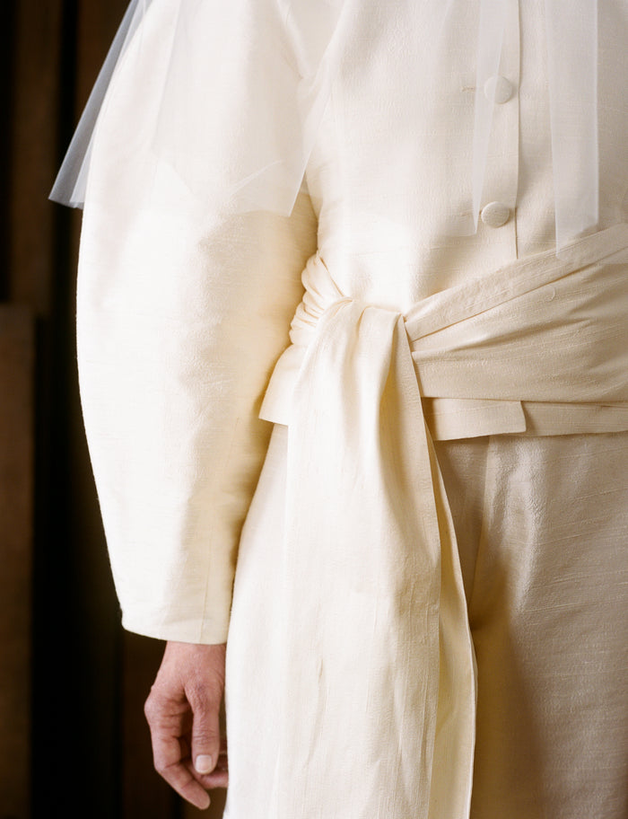 Heidi Jacket - Slubbed Silk Dupion