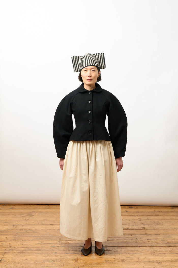 Heidi Boned Jacket - Black Wool
