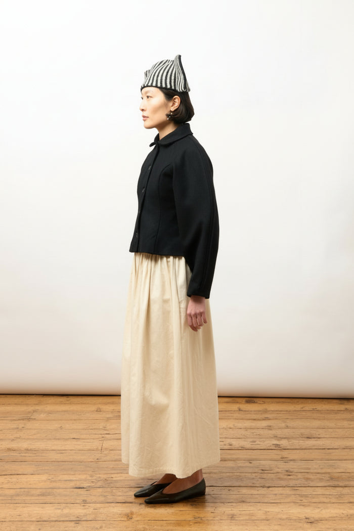 Heidi Boned Jacket - Black Wool