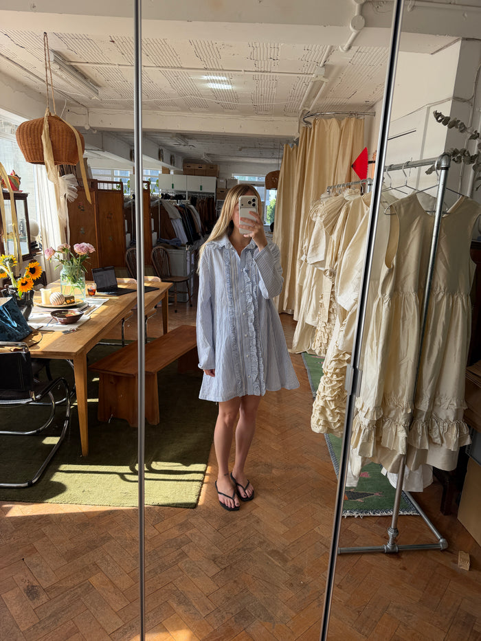 Dallas Dress Blue Stripe