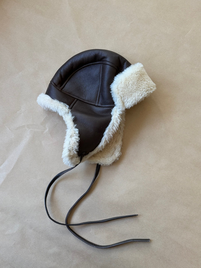 Trapper Hat - Cream/Brown