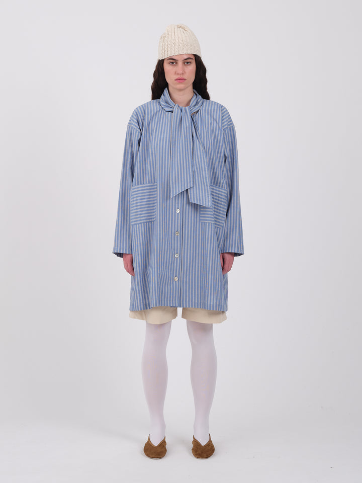 Japanese Striped Cotton Dorothy Dress