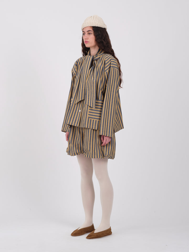JAPANESE STRIPED COTTON DOROTHY SHIRT