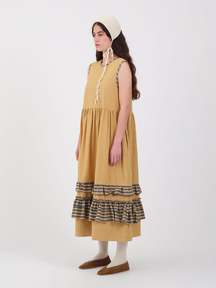 JAPANESE STRIPED COTTON GENEVIEVE DRESS