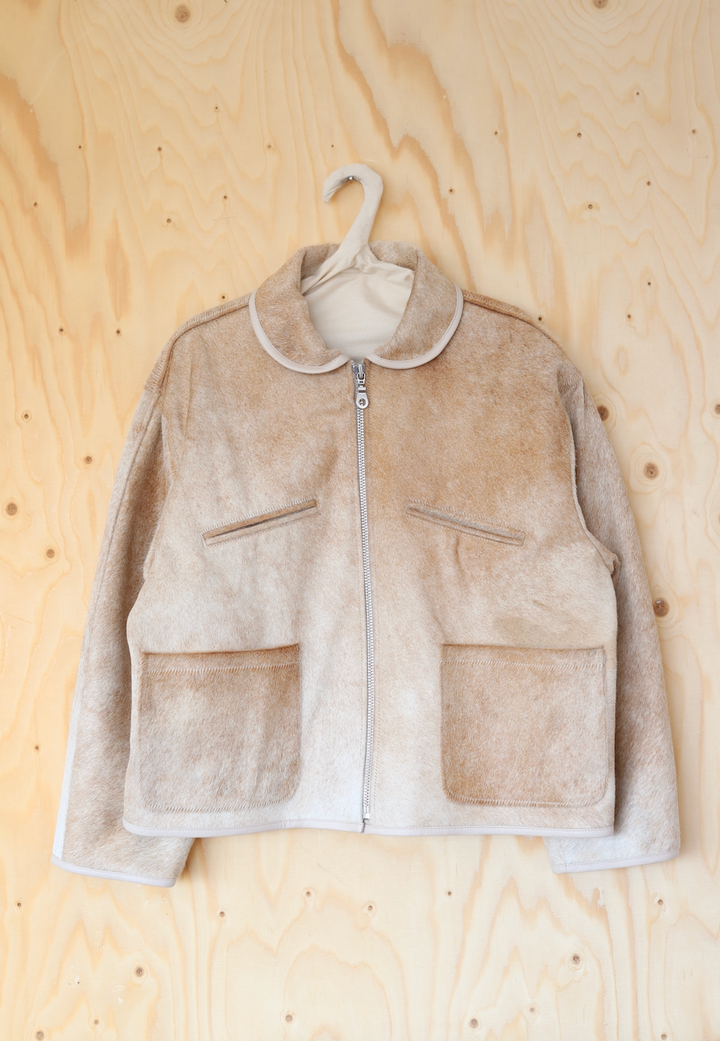 COW HIDE FLYING JACKET - XS