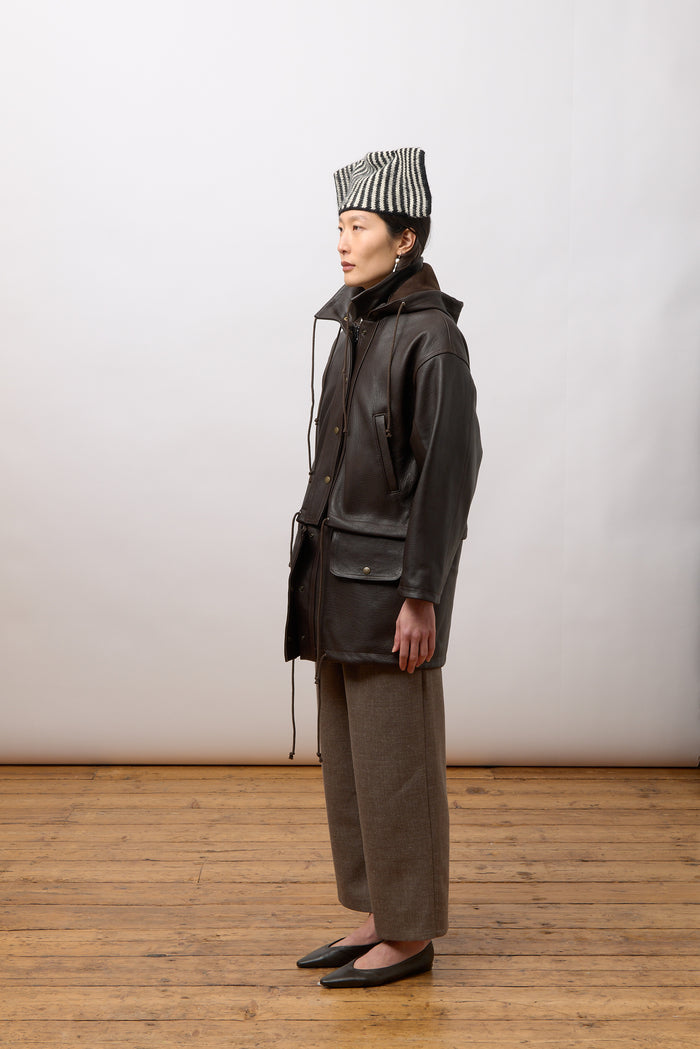 Josie Parka - Brown Leather