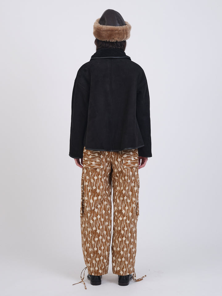 SUEDE BACK CURLY HAIR AVIS JACKET