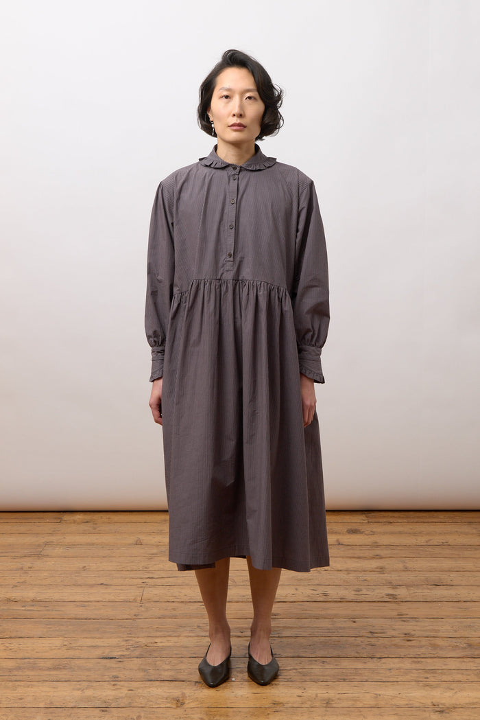 Lydbrook Dress - Grey Stripe