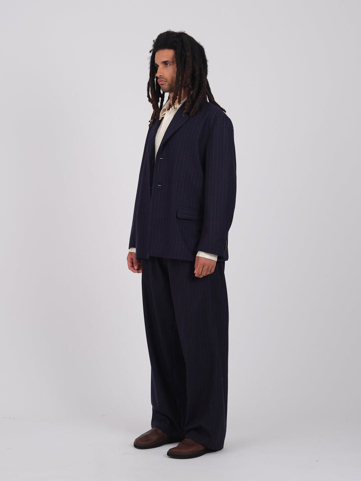 BRITISH WOOL PINSTRIPE SID BLAZER