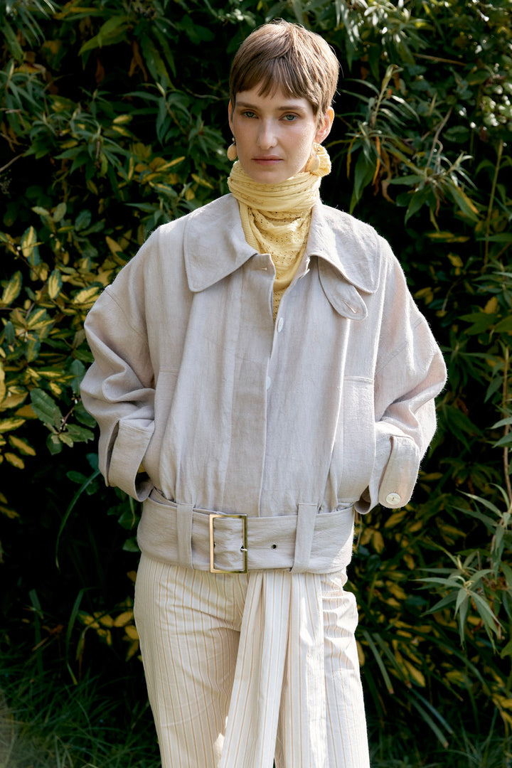 JAPANESE RAMIE/LINEN NARA JACKET