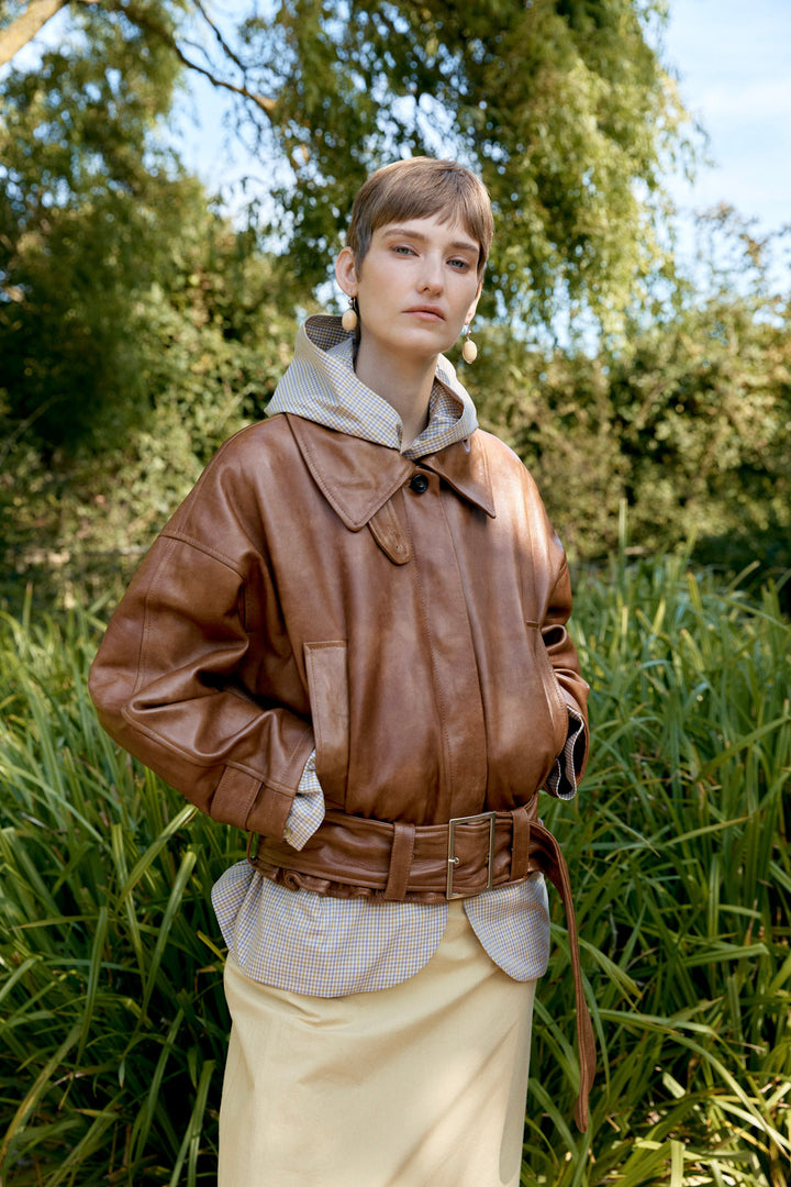 HOLBORN LEATHER NARA JACKET