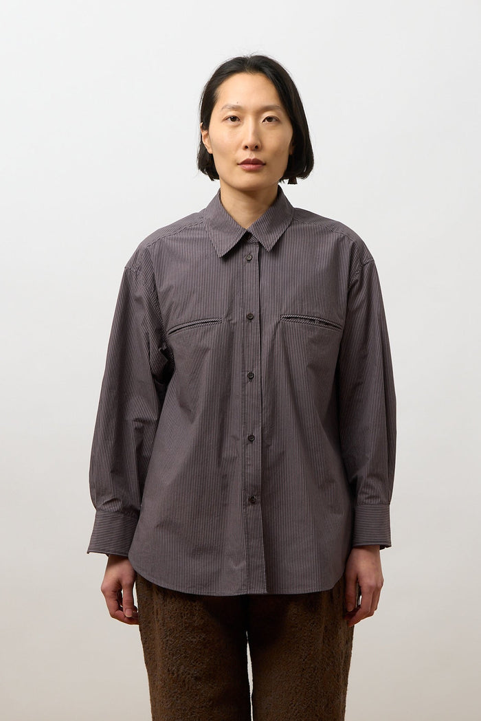 Phoebe Shirt - Grey Stripe