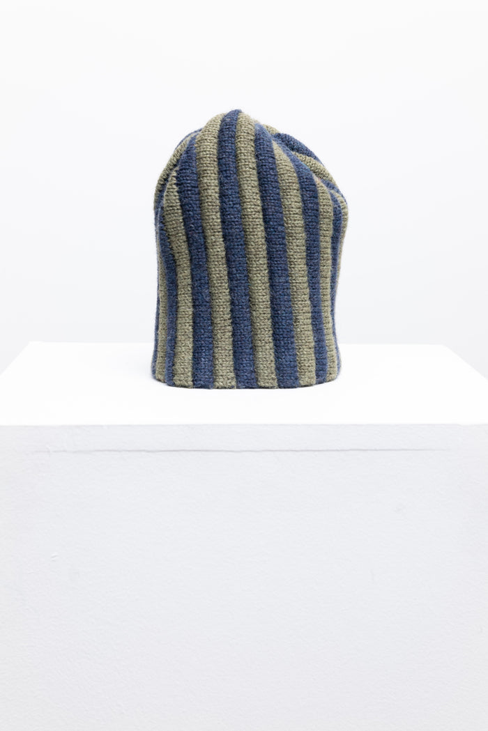 Pleat Hat - Denim/Apple
