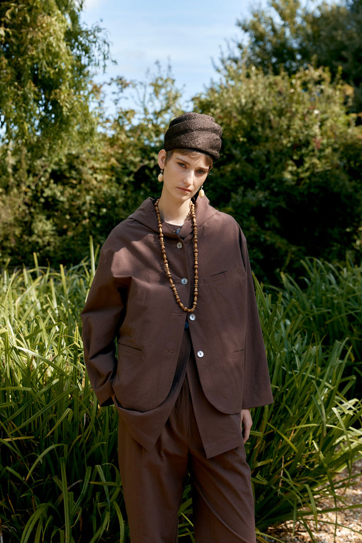 JAPANESE HIGH TWISTED POPLIN COTTON REEVA JACKET