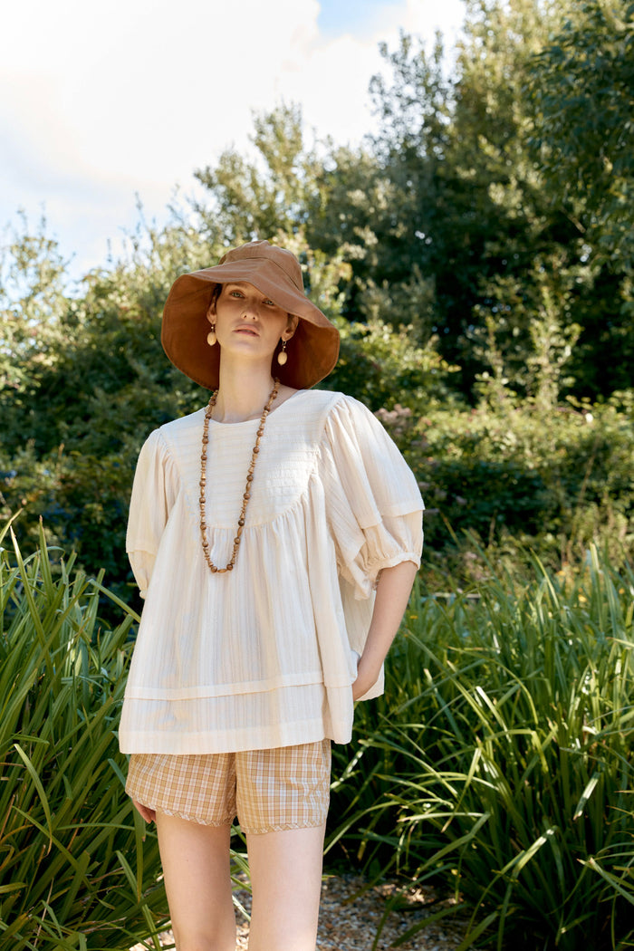 Japanese Embroidered Cotton Romy Top