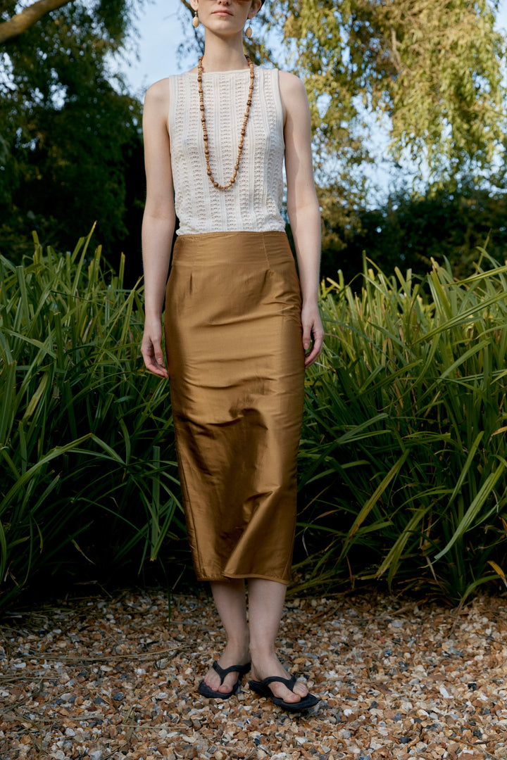 SILK DUPION SADIE SKIRT