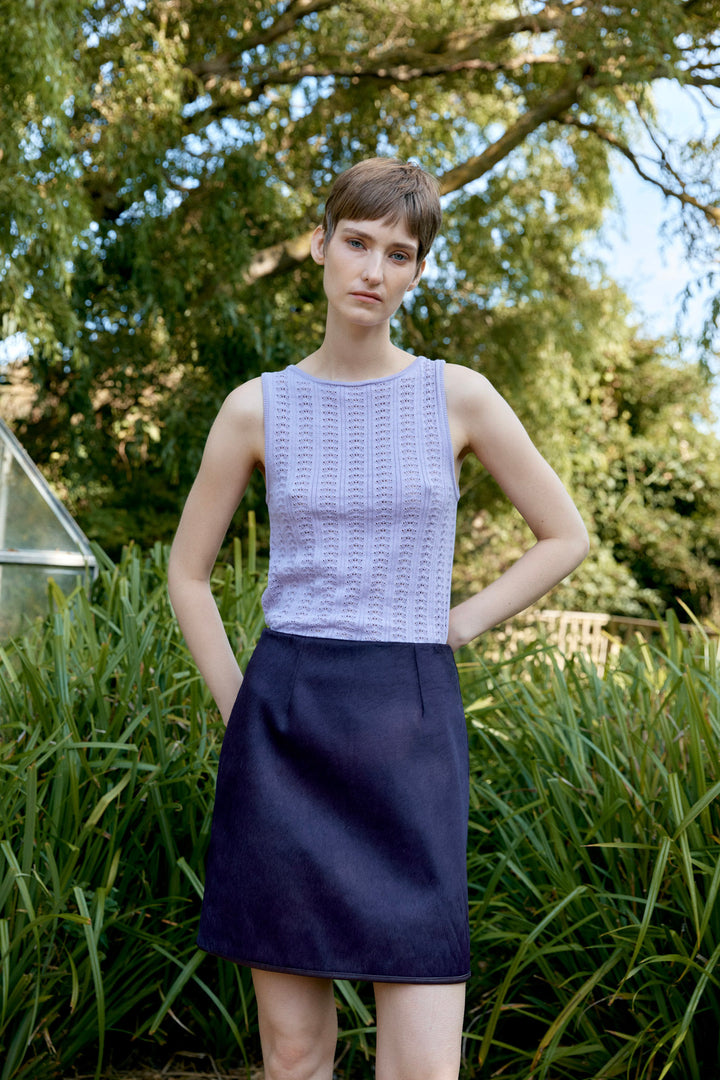 HAIR ON HIDE LEATHER SADIE MINI SKIRT