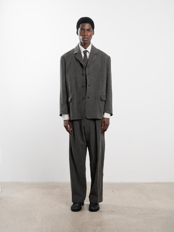 JAPANESE TEXTURED LINEN SID BLAZER