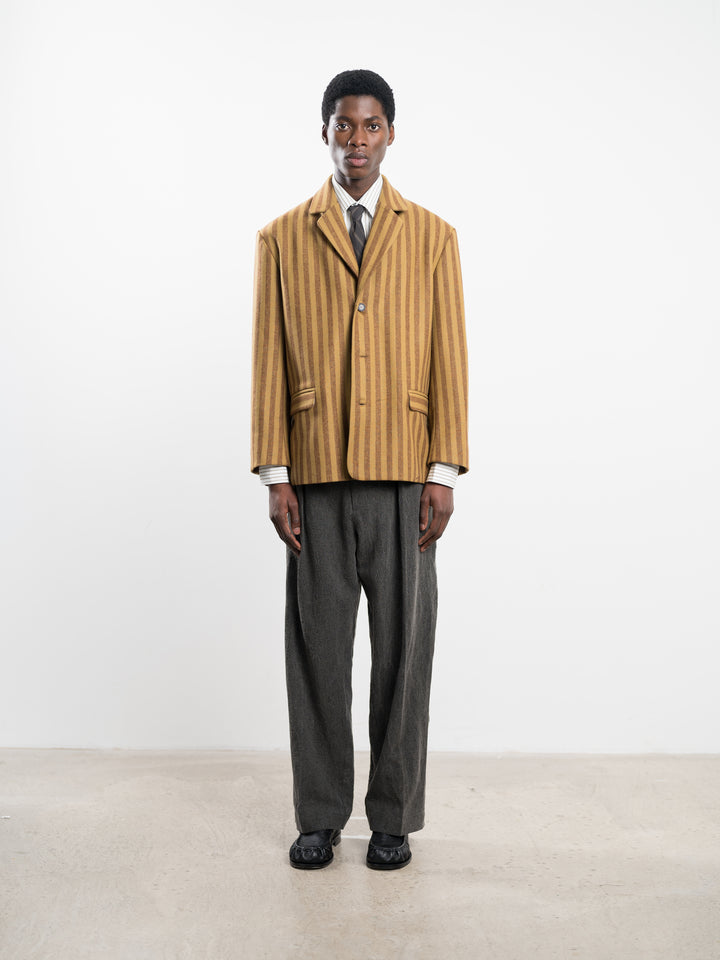 PORTUGUESE STRIPED WOOL SID BLAZER