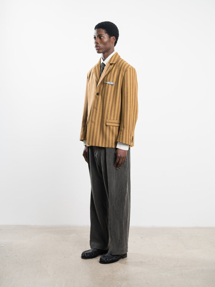 PORTUGUESE STRIPED WOOL SID BLAZER