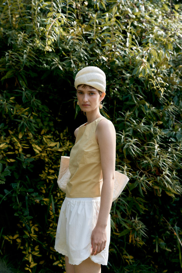 JAPANESE TYPEWRITER COTTON SOFIA TOP