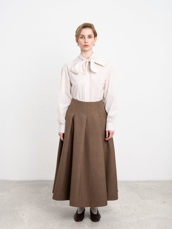 BRITISH WOOL LONGLINE STEVIE SKIRT