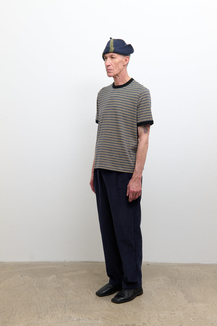 Unisex Short Sleeve T Shirt - Blue Stripe