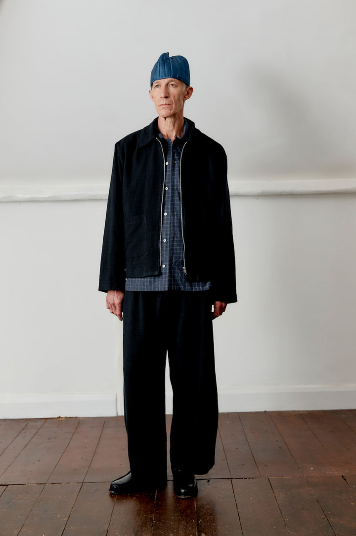 JAPANESE STITCH COTTON ZIP-UP SANDY JACKET