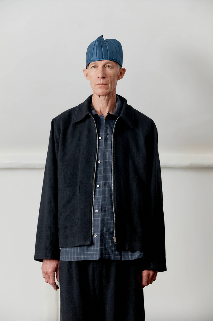 JAPANESE STITCH COTTON ZIP-UP SANDY JACKET