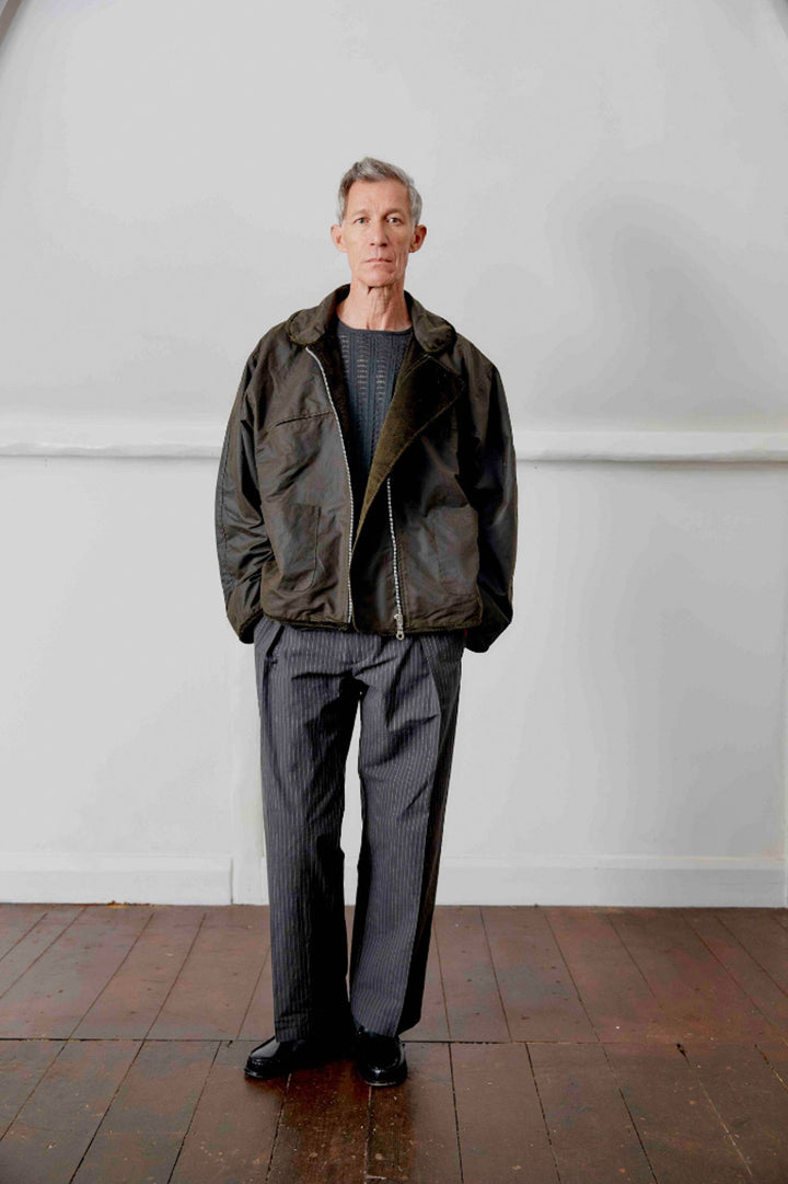 BRITISH WAXED OILSKIN FLYING JACKET