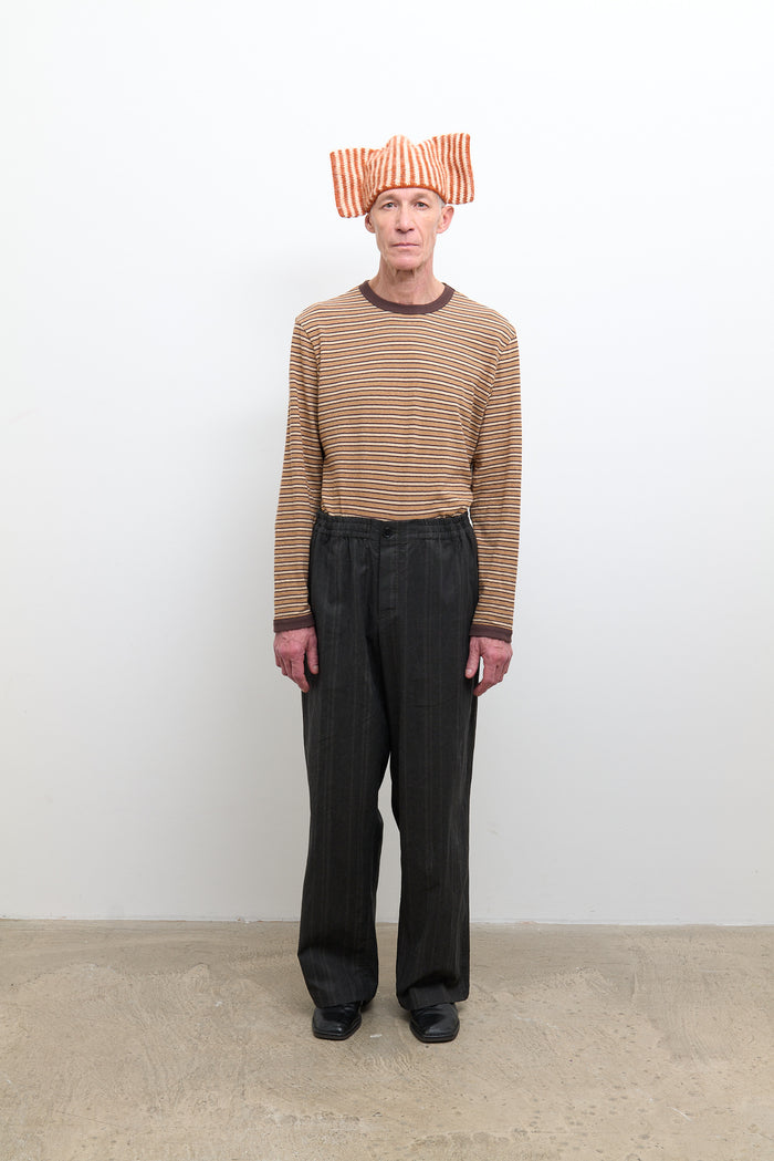 Theo Trouser - Washed Black Stripe