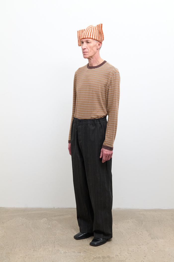 Theo Trouser - Washed Black Stripe