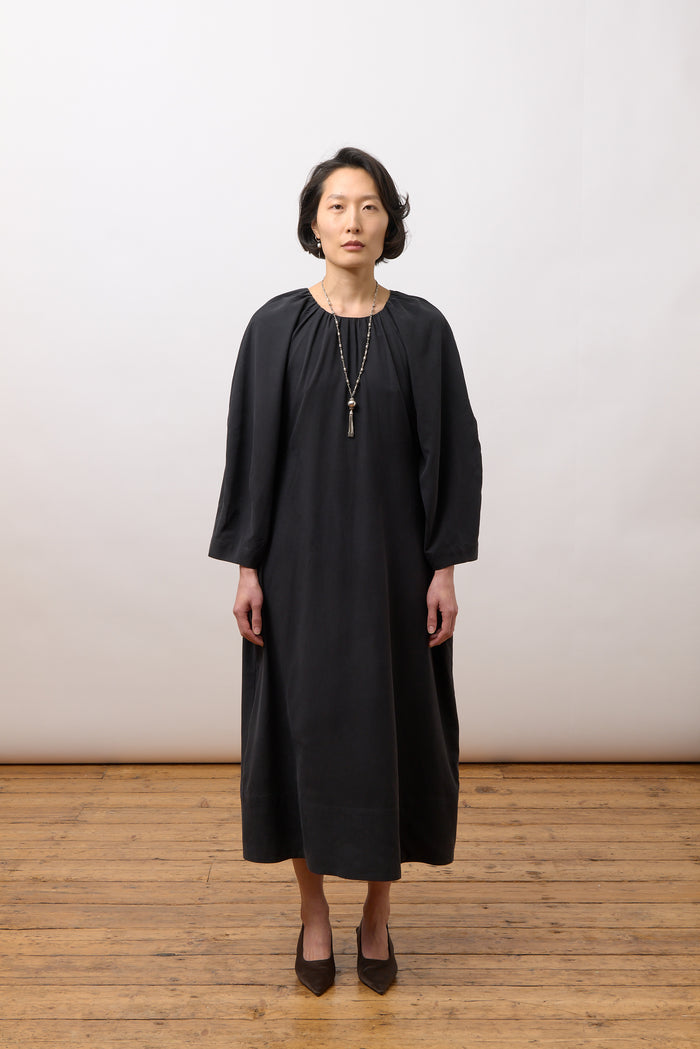 Tilda Dress - Black Silk