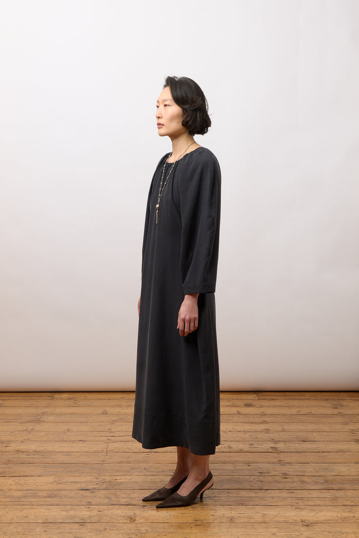 Tilda Dress - Black Silk