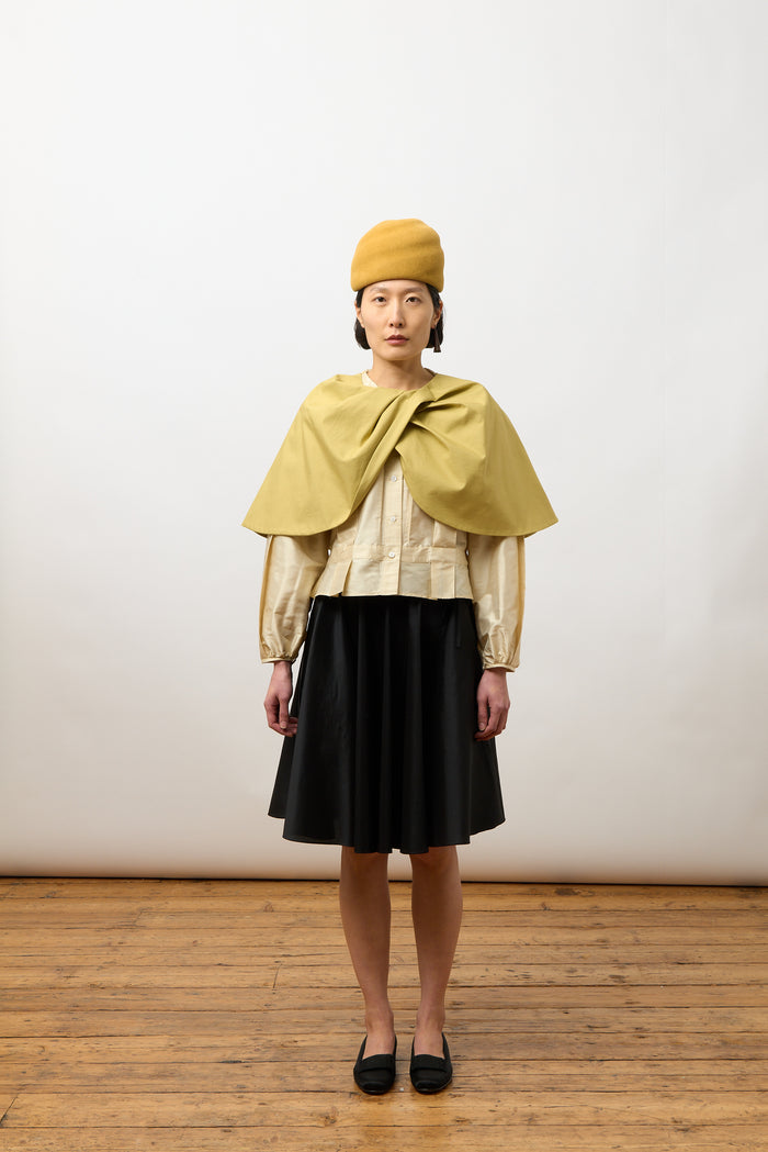 Twisted Cape - Soft Chartreuse