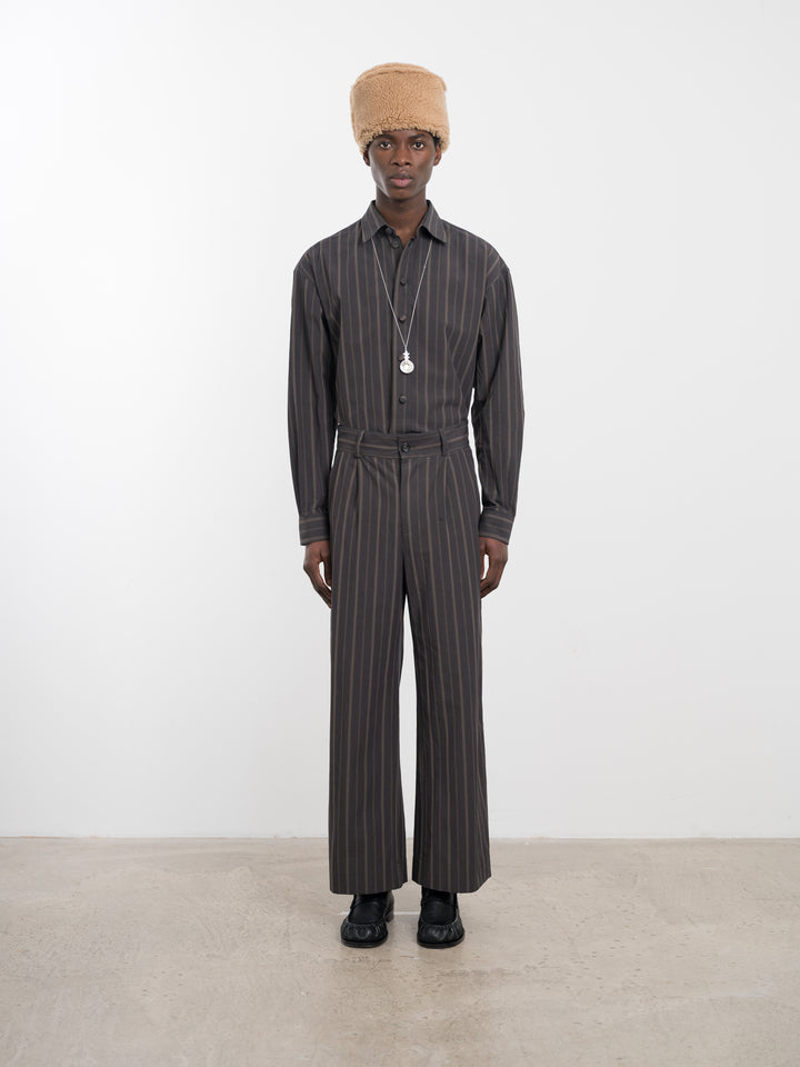 JAPANESE MUGWASHER STRIPE COTON WILLA TROUSER