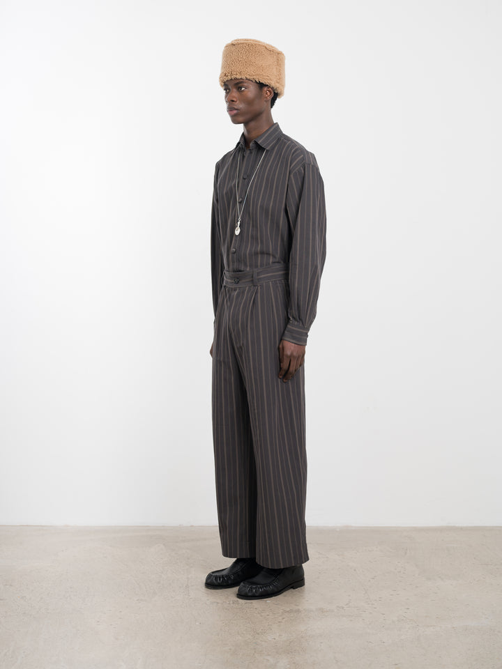 JAPANESE MUGWASHER STRIPE COTON WILLA TROUSER