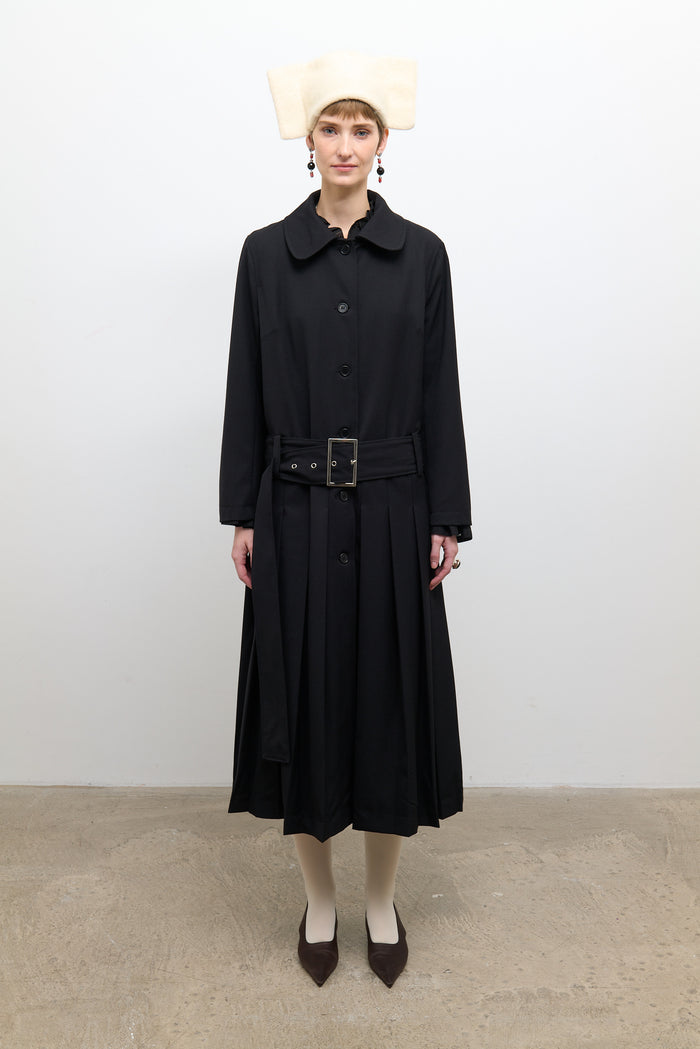 Willow Coat - Black Wool