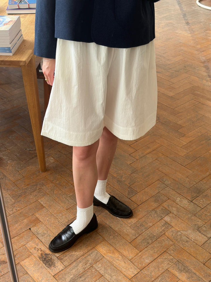 JAPANESE COTTON PLEATED HILDA SHORTS