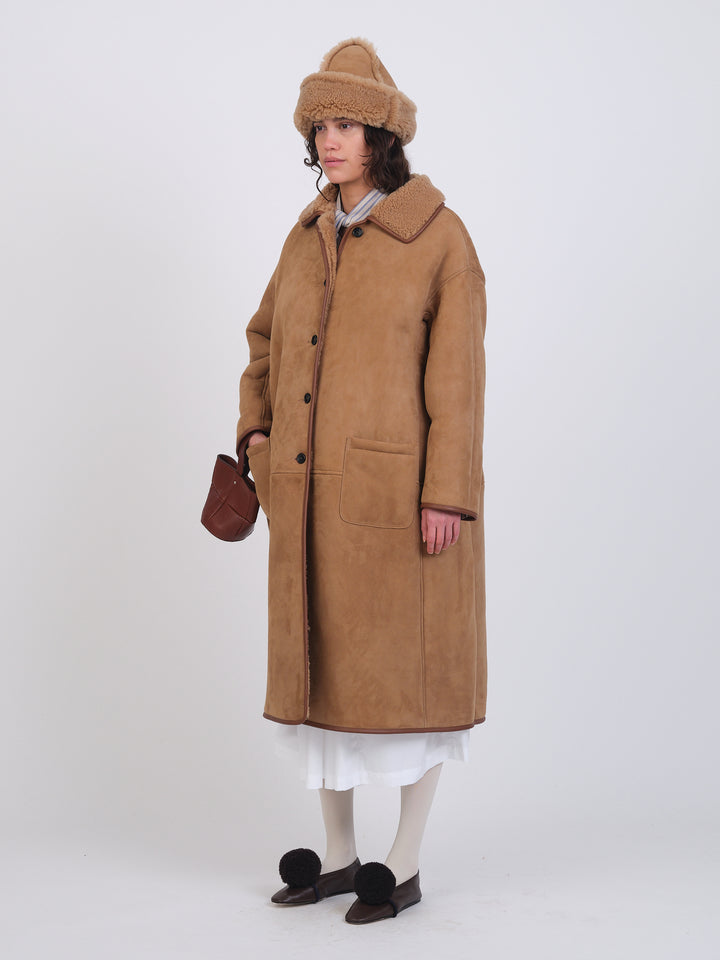 REVERSIBLE SUEDE BACK ROO COAT